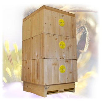 Včelí úl Tachov 39x24 (L) zateplený - 3 nástavky